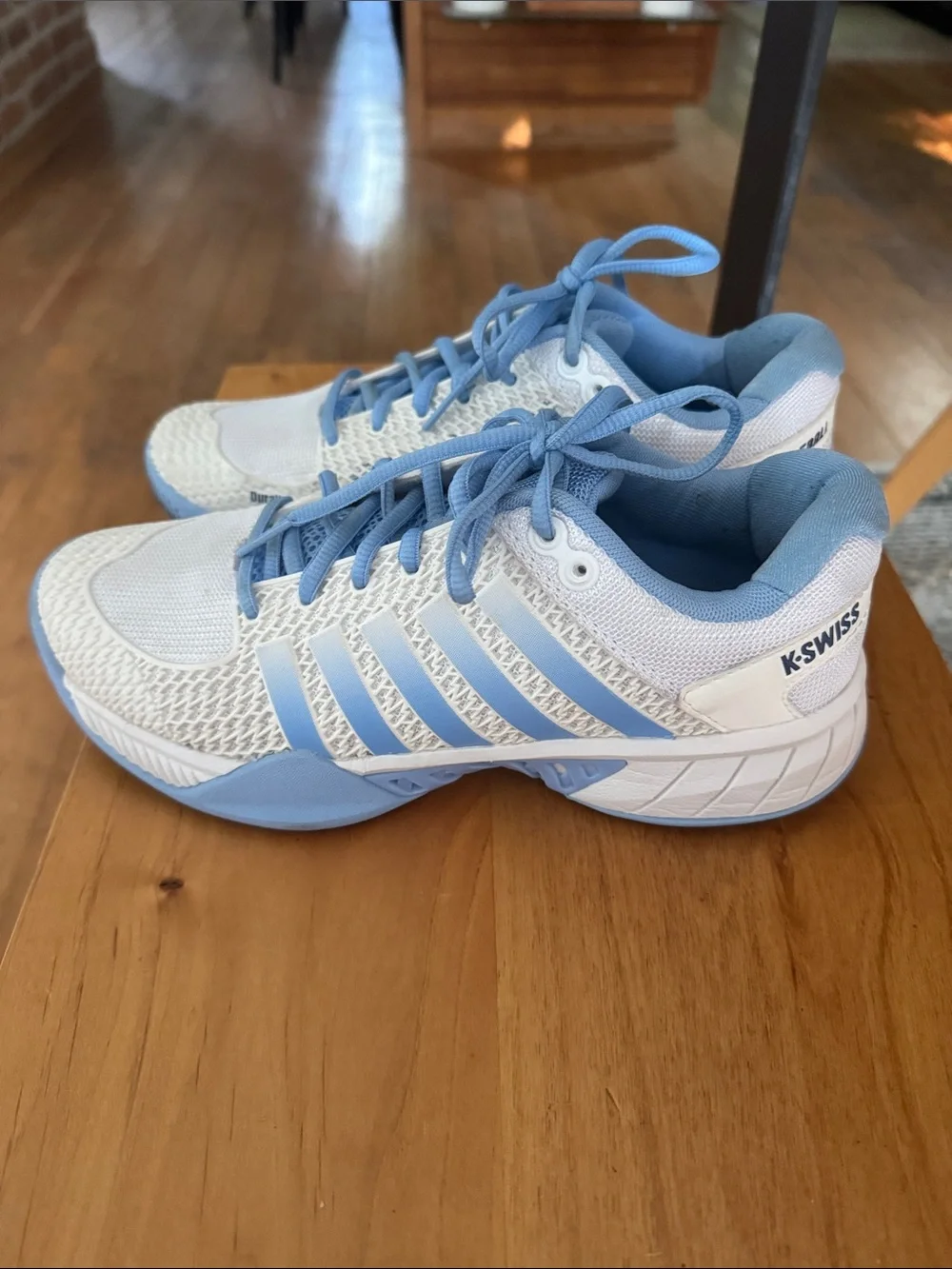 K-Swiss Express light Women's Sky Blue and White Pickleball Shoes